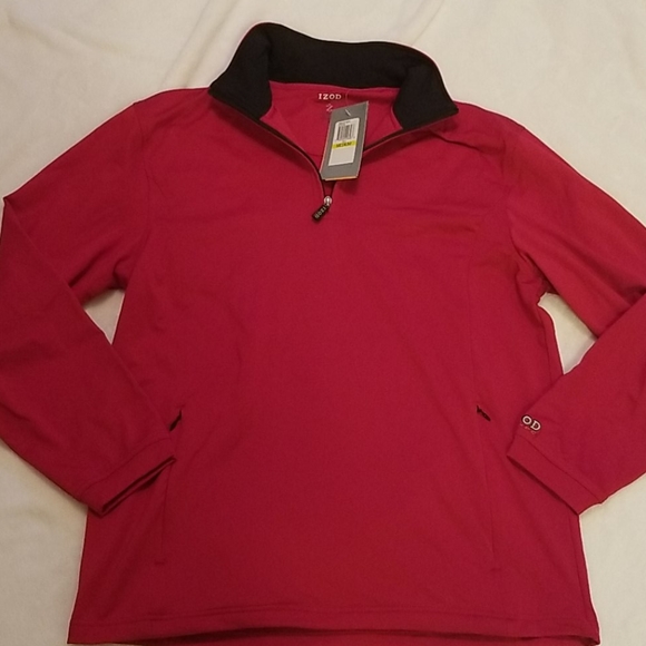 Men's Izod Cool-FX zip up pullover size Medium NWT - Picture 1 of 7